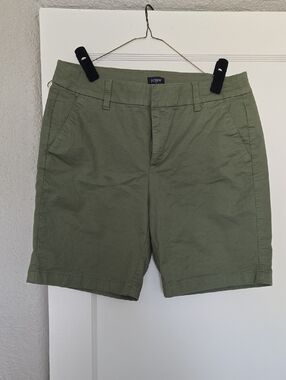 J. Crew Olive Chino Bermuda 9" Short - Classic Casual